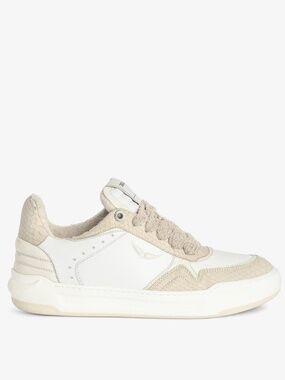 NIB | Zadig & Voltaire | Women's Low-Top Wings Sneakers with snakeskin details